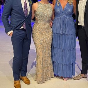 Mac Duggal embellished Cut Out Gown